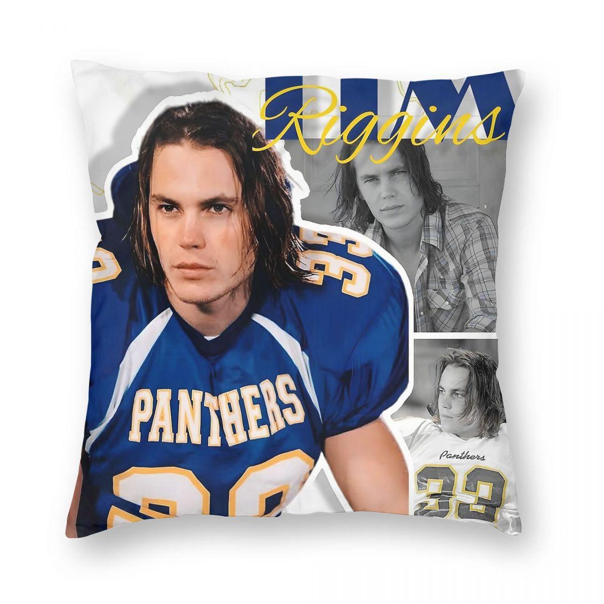 Tim Riggins Friday Night Lights Square Pillowcase Polyester Linen Velvet Pattern Zip Decor Room Cushion Cover Peach skin 18*18(CM)-1Pcs
