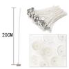 100Pcs/set Candle Wicks Smokeless Wax Pure Cotton Core 9/15/20cm DIY Candle Making Pre-waxed Wicks For Party Accessories