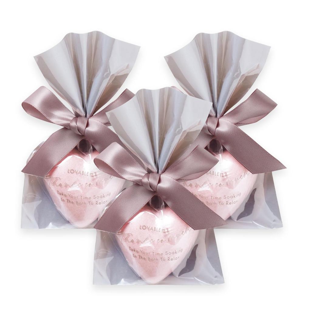 Bath Salts Carbonated Lovable Bath Fizz Set Gardenia Scent Cloudy Moisturizing Individually Wrapped Women Retirement Thank You Wedding Gift Small Gift