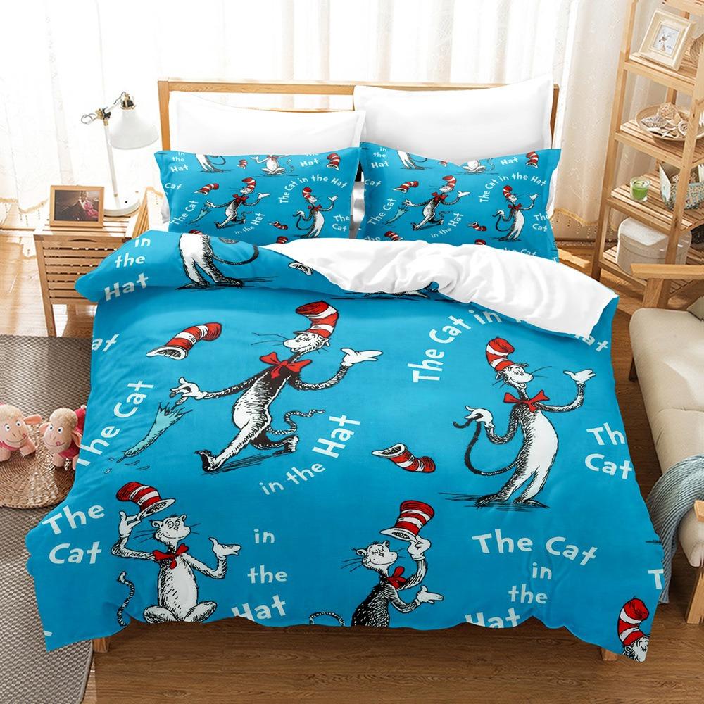 Fashion Technology Printing, 3D Digital Printing, Bedding, Duvet Covers, Pillowcases, Three-piece Sets