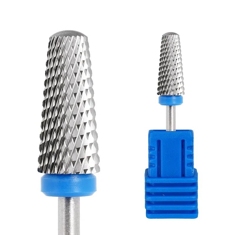 1pc 5 In 1 Tungsten Steel Nail Drill Bits, for Electric Nail File Manicure Machine, Professional Nail Art Drill Bit Set