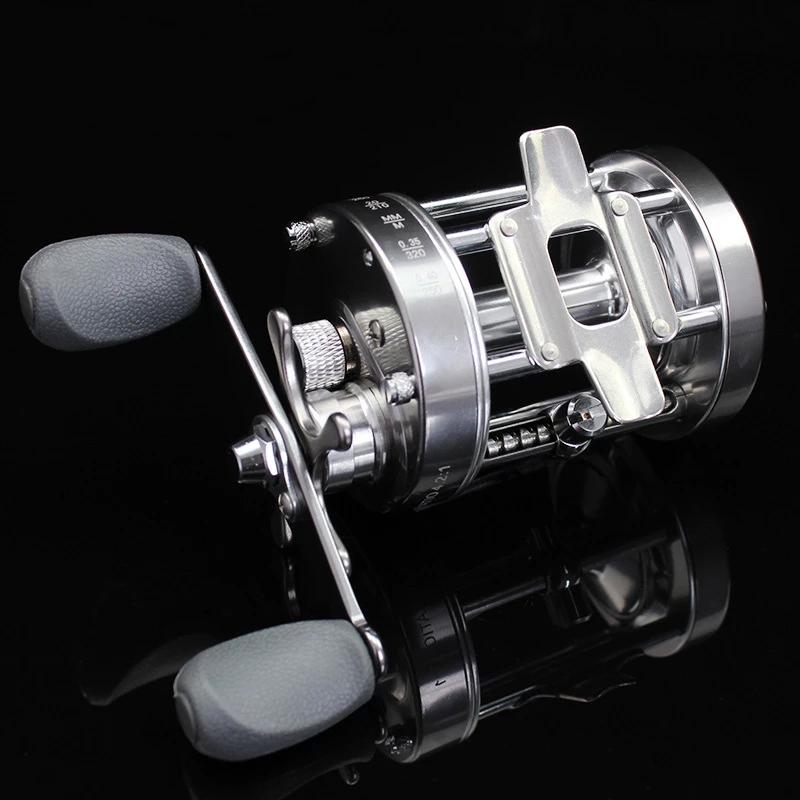 All Metal Super Strong Drum Trolling Fishing Reel High Quality Saltwater Double Brake Drum Wheel Casting Coil Max Drag 20kg LS