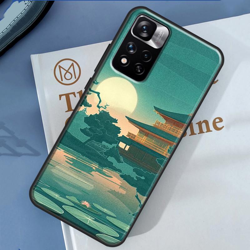 Japanese Style Art Case For Xiaomi Redmi 14C 13C 10C 12C Redmi Note 13 14 Pro 12 11 9 10 9S 10S 11S 12S Cover