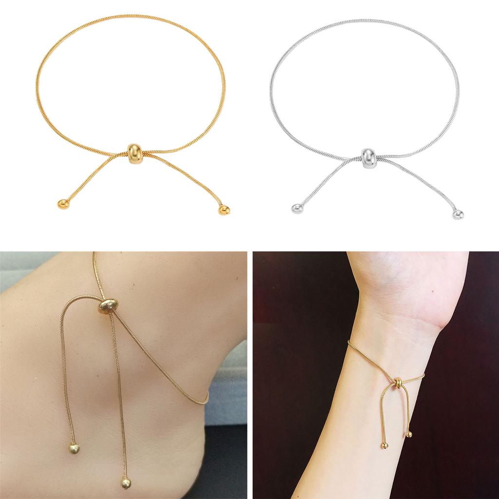 Trendy Adjustable Length Ankle Bracelet Elegant Fine Chain Anklet for Stylish Outfits Fashionable Women Foot Jewelry