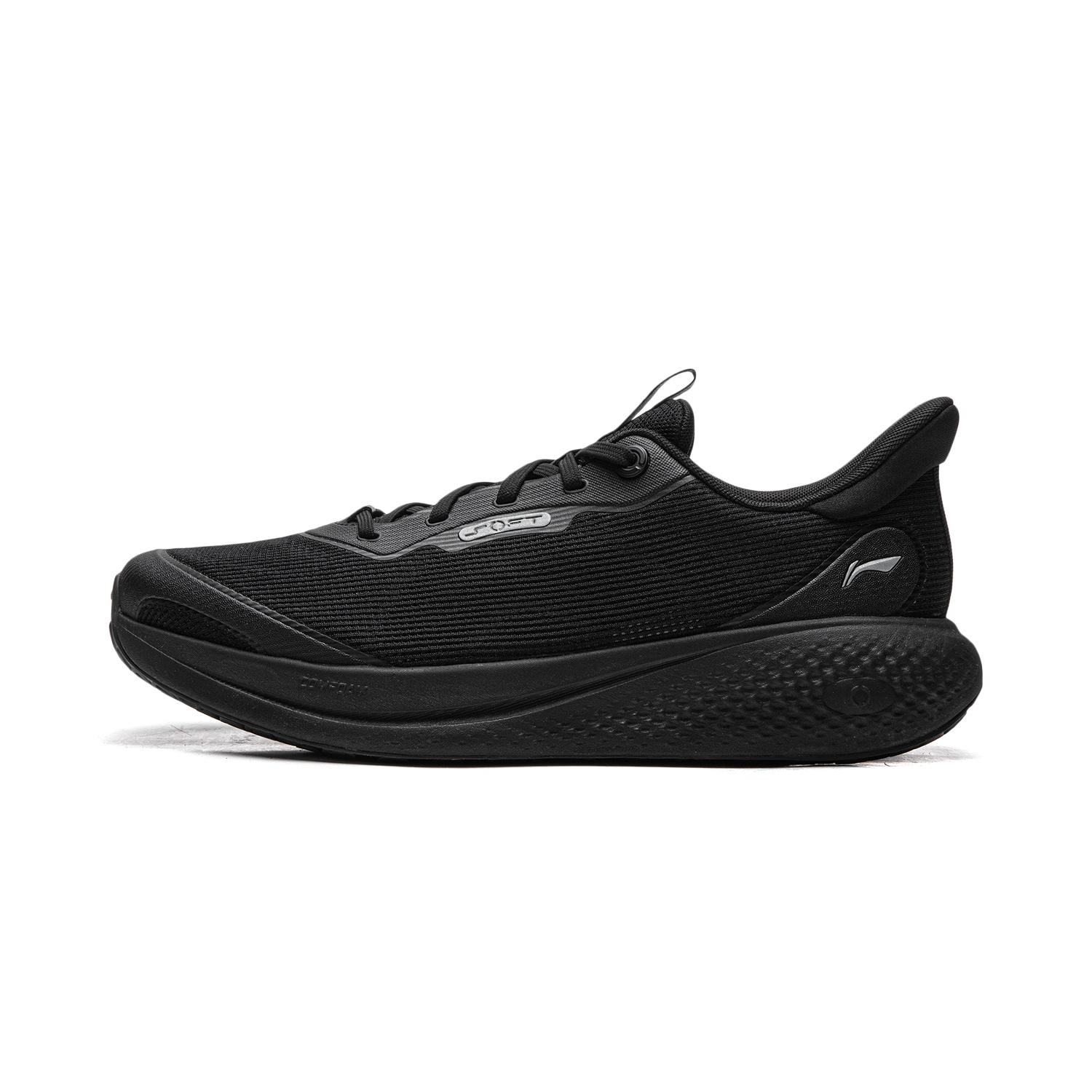 Li-Ning Soft Go 3 V2 Comfortable Fashionable Trendy Sports Low-Top Casual Shoes Men sneakers Black AGLW027-6 41