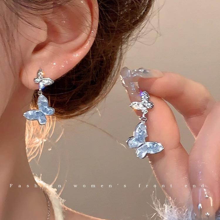 925 Sterling Silver Pearl Tassel Earrings: Elegant Women’s Luxury Drop Earrings for Autumn/Winter.