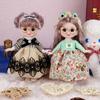 Cute 17Cm Princess Doll With Clothes 13 Joints Ob11 Bjd Dolls Dress Up Toy For Girls Diy Gift