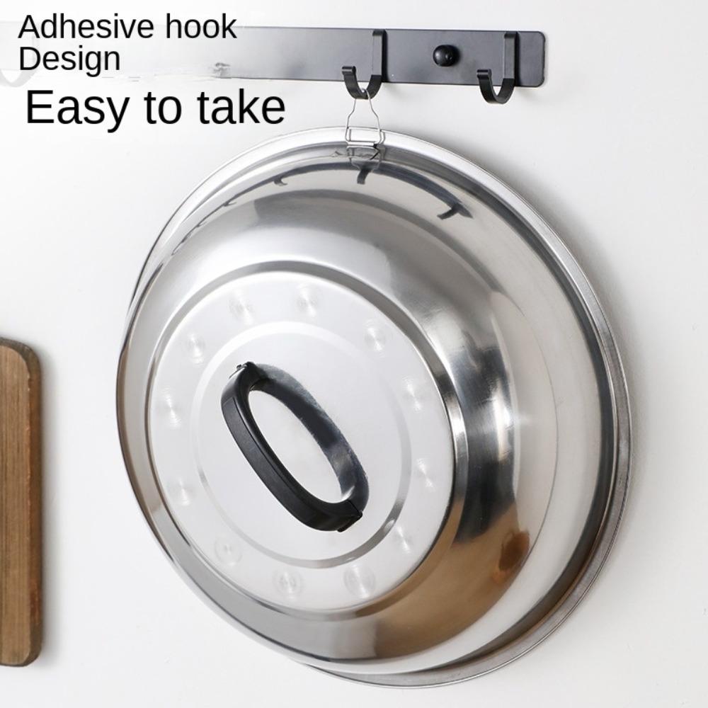 Universal Cooking Wok Pan Lid Stainless Steel Frying Pan Cover Big Pot Lid Kitchen Accessories