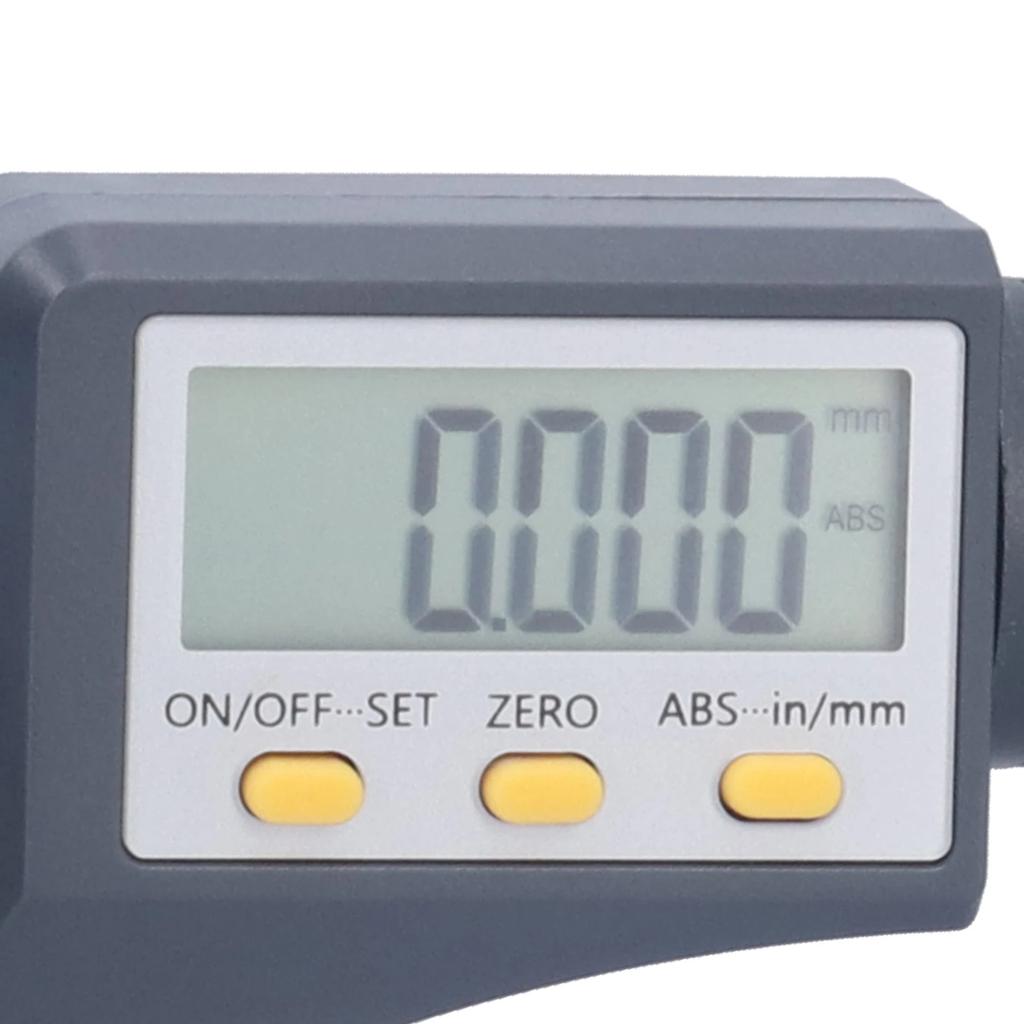 25‑50mm Micrometer Digital Micrometer 0.00005in/0.001mm Resolution Professional Thickness Measuring Tools 25‑50mm