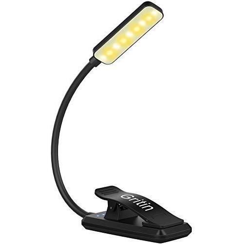 Čtecí lampička - Gritin - Klipová čtečka - 9 LED - USB dobíjecí - 3 barevné režimy