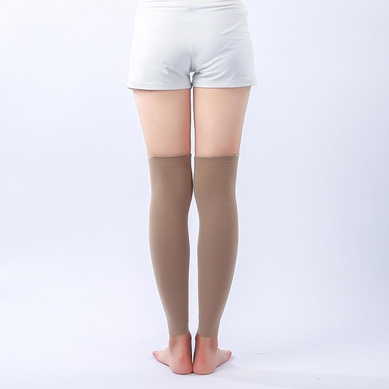 Unisex Fleece Plus Velvet Anti-Slip Thickened Over-The-Knee Leg Warmers for Cold Protection and Joint Warmth