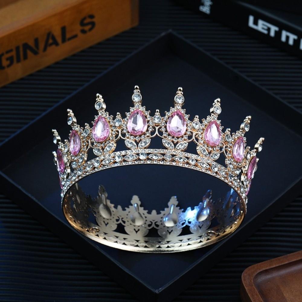 Sparkling Bridal Tiara Elegant Crystal Headpieces Queen Rhinestone Wedding Crown  Bridal Event