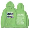 Unisex Oversized Hooded Sweatshirt Winter Casual Wear Printed Design Thick Fleece Lined Long Sleeve Loose Fit