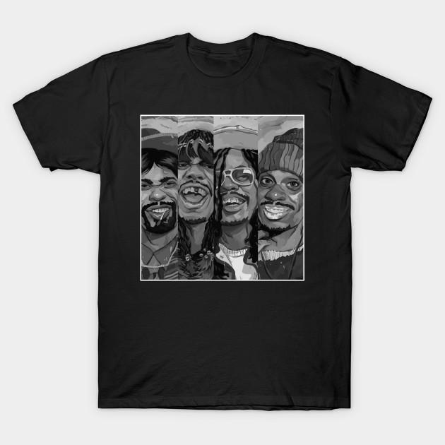 

Men Black Print T-shirt Dave Chappelle Transform No-Cut Transfer Paper Print Cotton Tshirt XL