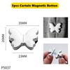 Curtain Magnetic Button Detachable Curtain Fix Fastener Clip Prevent Light Adjustment Window Screen Close Magnet Buckle
