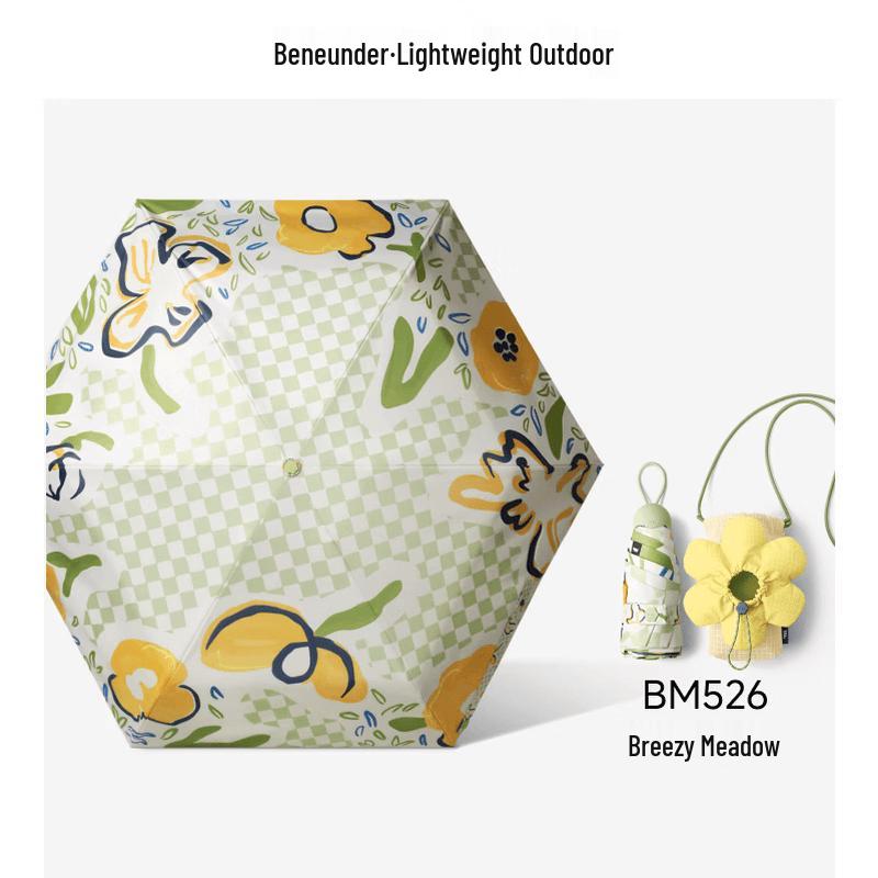 Beneunder UV Protection Portable Five-Fold Sun Umbrella