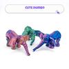 PLA 3D Printed Elephant Model Multi-jointed Movable Elephant Action Figurine Solid Color Mini Elephant Doll Desktop Decoration