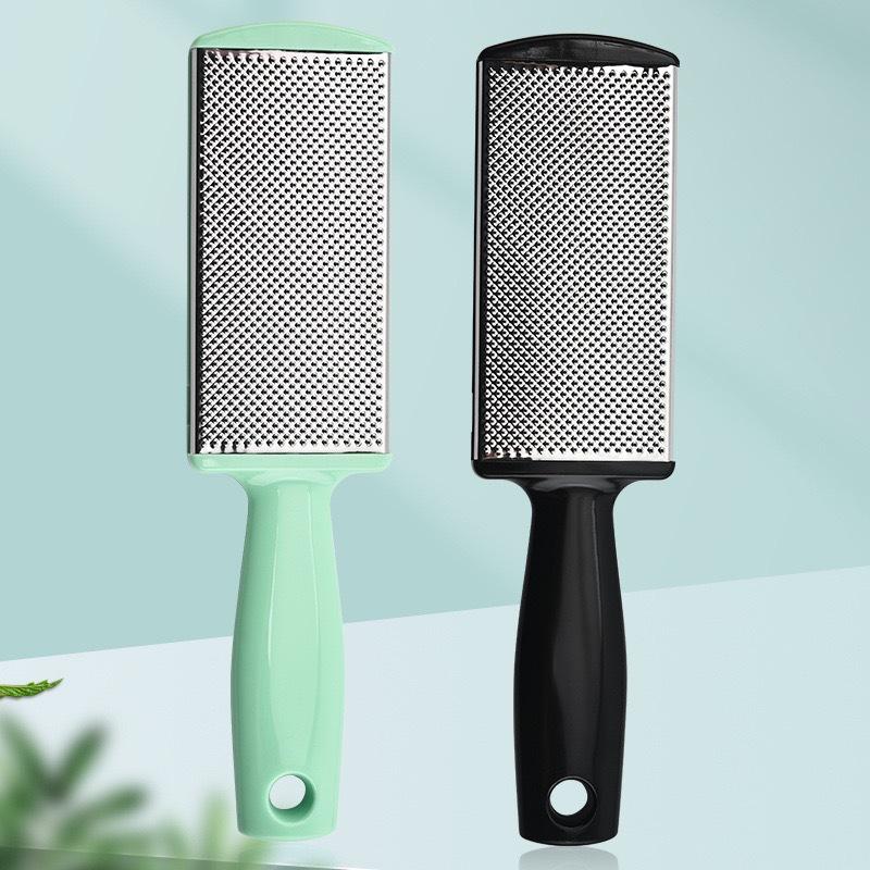 1Pc Stainless Steel Double-sided Foot Plate File To Remove Dead Skin, Foot Grinding Stone To Repair Calluses, Foot Grinding Artifact