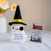 Halloween Crochet Pumpkin Ornament Home Decoration Handmade Knitted Spooky Ghost Desktop Ornaments Day of The Dead Decor Gifts