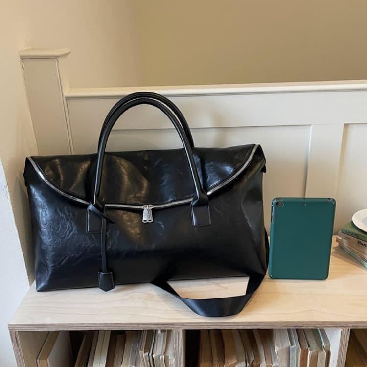Soft Leather Large Capacity Tote Bag Crossbody Handbag