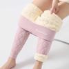1 Silk Cotton Pants Women's Outer Wear Winter Lamb Wool Piled Thickened Leggings High Waist Super Thick Thermal Pants