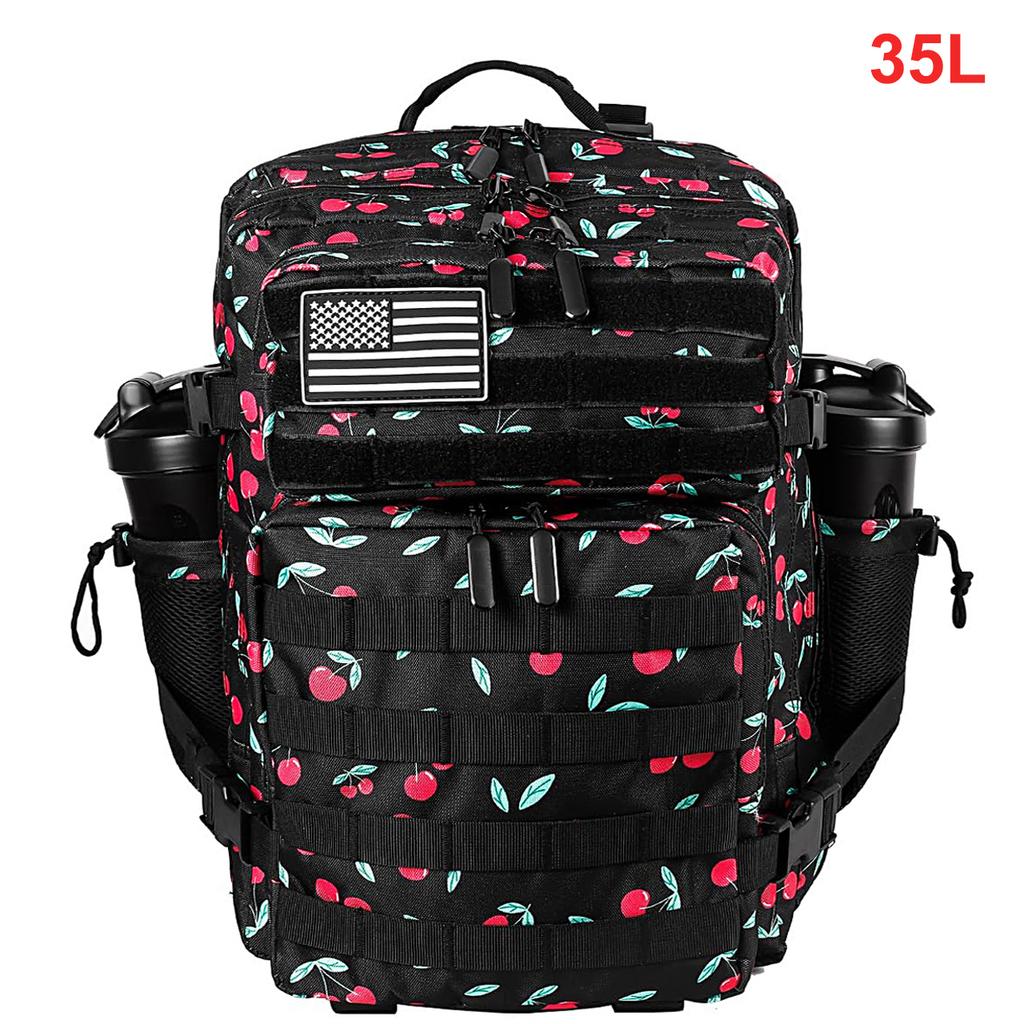 35L Tactical Backpack for Women Men Molle Outdoor Travel Camping Hiking Bag Sports Weekend Athlete Gym Rucksack Dual Cup Holders