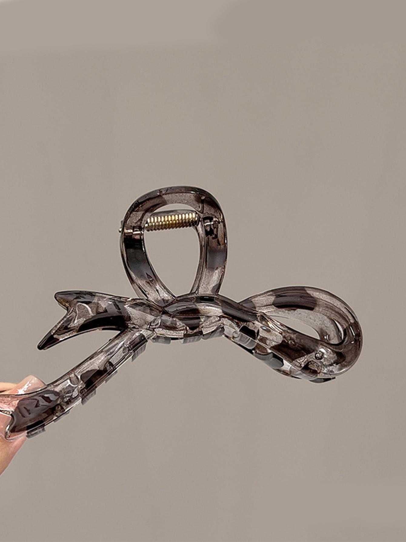 

1/2 шт. Модные простые заколки-бабочки для волос с леопардовым принтом и серым хвостиком для женщин, девочек, для вечеринок, аксессуары для волос