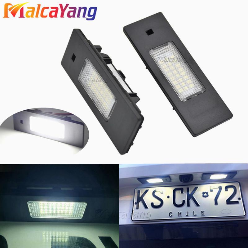 

1Pair LED No Error Licence Number Plate Light For BMW 1 6 Z Series E81 E87 E63 E64 Z4 Mini 63267165735 63267193294 Super Bright