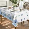 Sommerliche Meereswelt Muschel Seestern Rechteckige Wasserdichte Tischdecke Partydeko Waschbare Küchen-Esstischdecke Picknick-Dinner-Deko