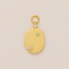 Colorful Natural Stone Zircon DIY Pendants with Gold Plating - European & American Fashion Jewelry