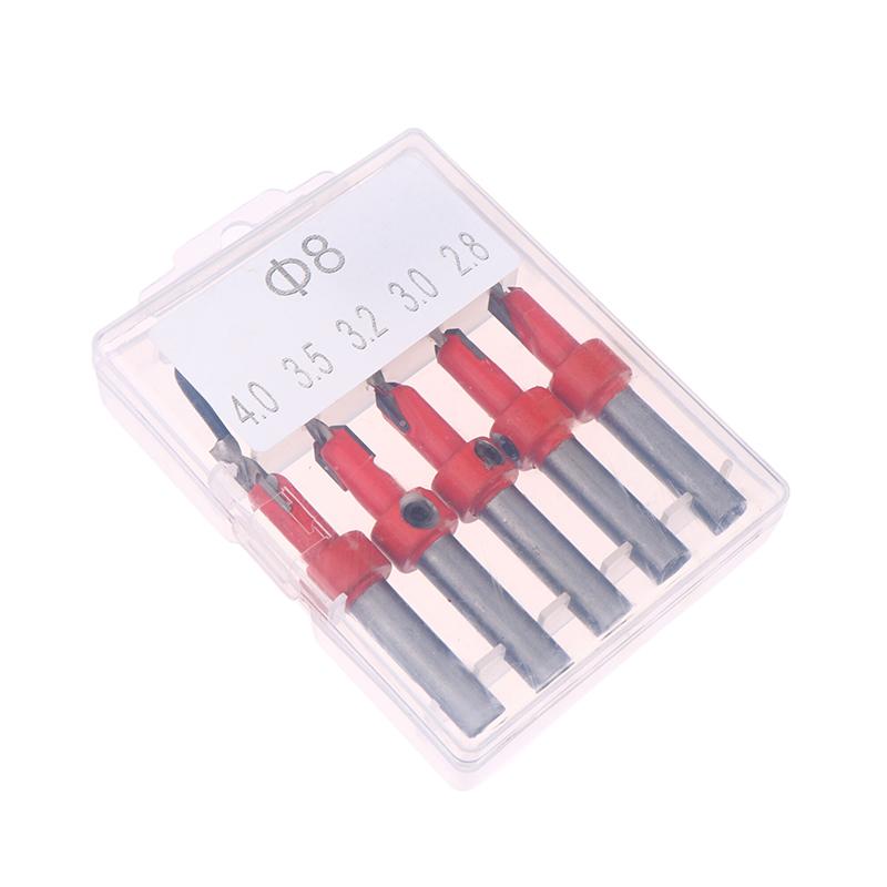 

1Set 8mm Woodworking Countersink Router Drill Bit Set Screw Extractor Router Bits Hole Punch Woodworking Tools For Wood Drilling