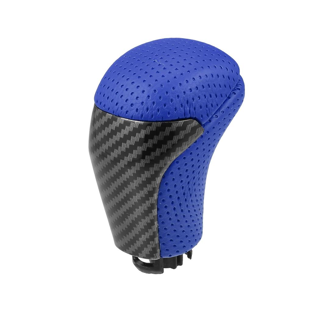 Partuto Gear Shift Knob Car Inner Gear Shift Knob Compatible with Toyota Tacoma Four Leather Plastic Blue 1 Piece - - 2016-2022 -