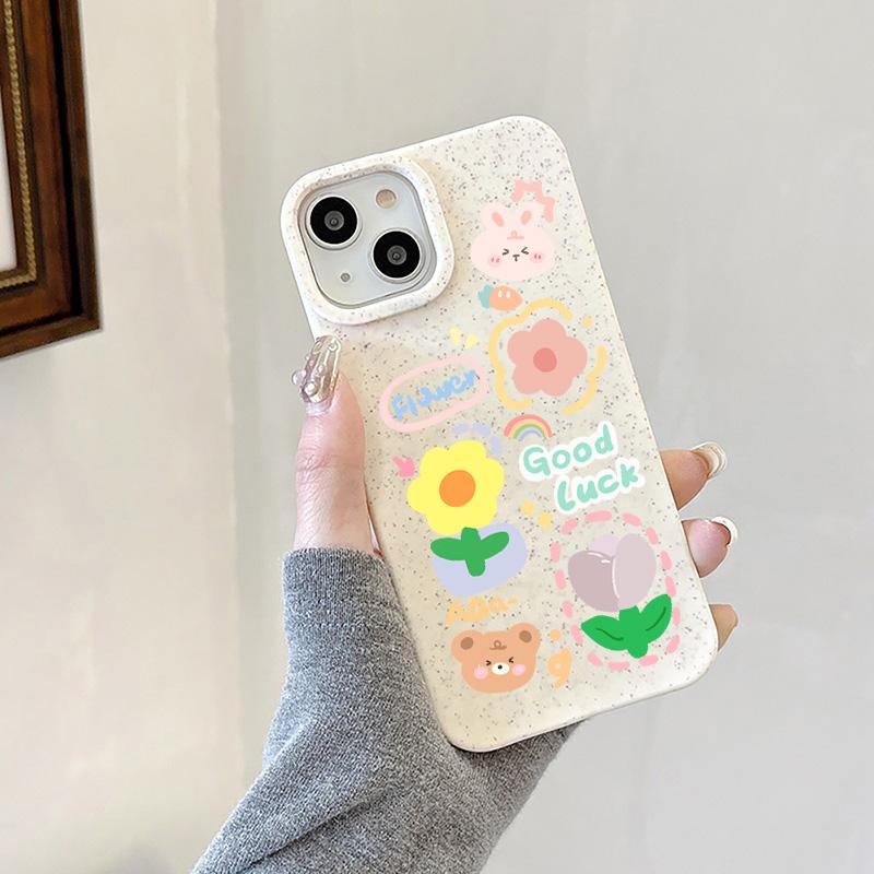 Phone Case for iPhone 16 15 14 13 12 11 Pro Max iPhone 11 13 16 15 14 12 X XS XR 6 7 8 SE iPhone 6 7 8 Plus Degradable Wheat Straw Case Cover