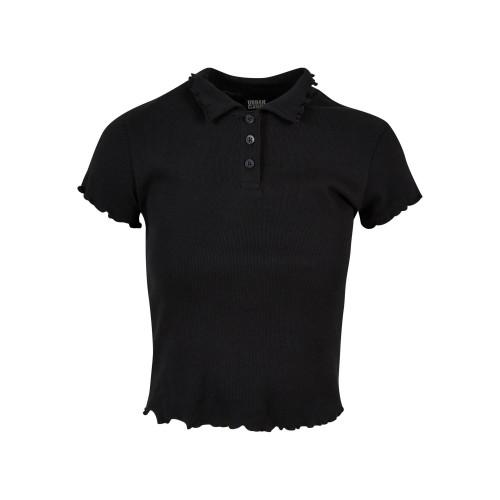 

Urban Classics Womens/Ladies Ribbed Polo Shirt 4XL чорний