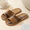 Couple Home Slippers Rattan Straw Woven Men And Women Slippers Summer Sandals