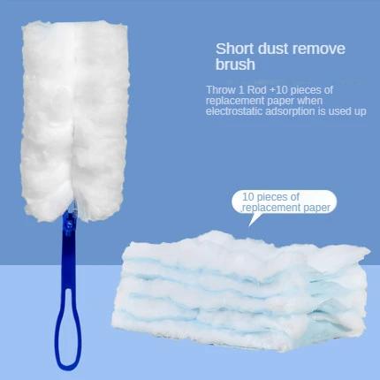 Disposable Electrostatic Dust Duster, Fiber Brush Head, Feather Duster, Household Desk Cleaning, Household Vacuum Dust