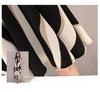 Summer Striped Floral A-Line Dress: Short-Sleeved, Slim Fit & Elegant Swing Design for Women