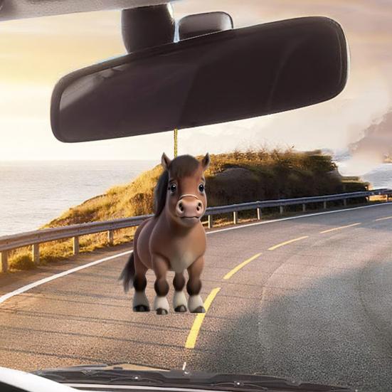 Horse Pendant Car Interior Decoration Christmas Trees Doors Windows Walls Decorative Hanging Accessory