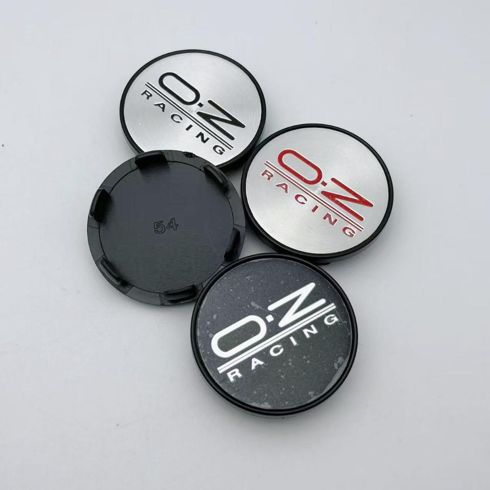 AAYR1 4pcs 54MM 49MM OZ O.Z Racing Logo Emblem Badge Car Wheel Center Caps Wheel Rim Hubcaps Hub Center Dust Cover Car Accessories