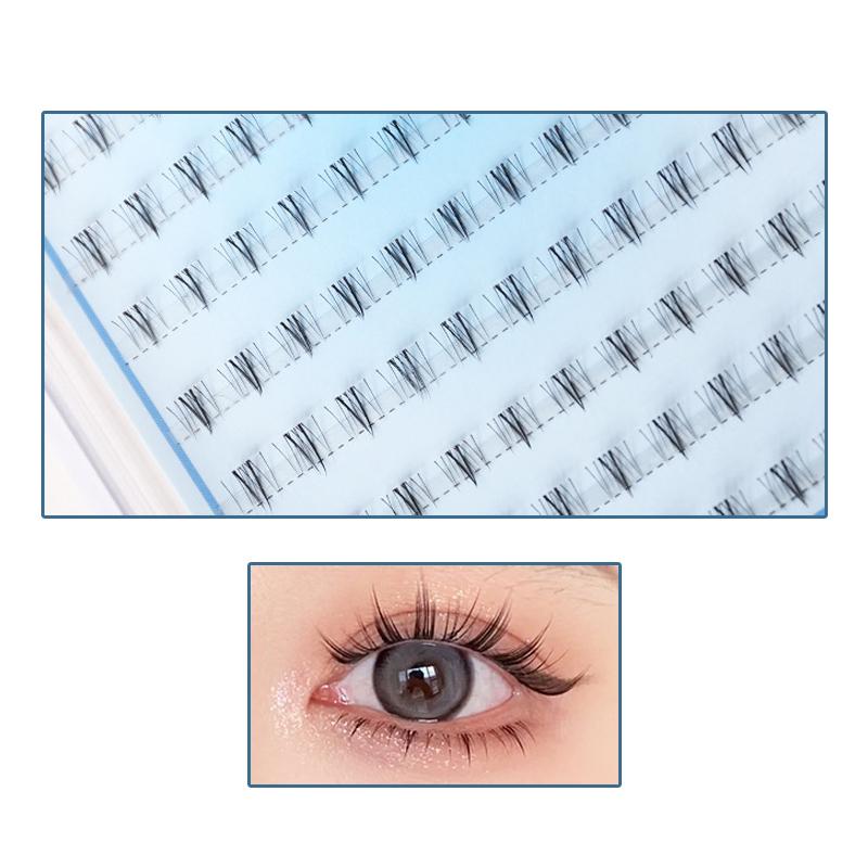 

Нижняя накладная ресница Аниме-ресницы 10 рядов Ресницы в стиле маленького дьявола Натуральный дневной макияж Ресницы в стиле манга Прозрачная накладная ресница