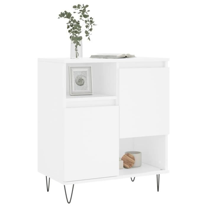 VidaXL White Buffet 60x35x70 Cm Engineered Wood 831188