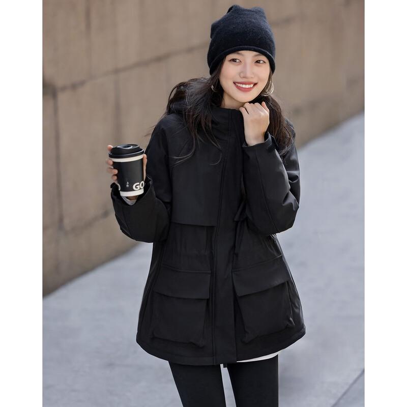 Demana Women's Three-Proof Tech Hooded 90% Goose Down Jacket