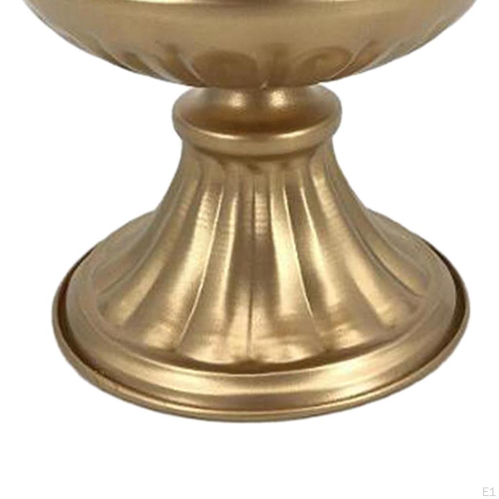 Flower Arranging Vase Metal Pot European Style Collection Container for Holidays Table