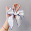 Silk Keychain Scarf Bag Pendant With Horse Buckle Butterfly Bow Colors Various