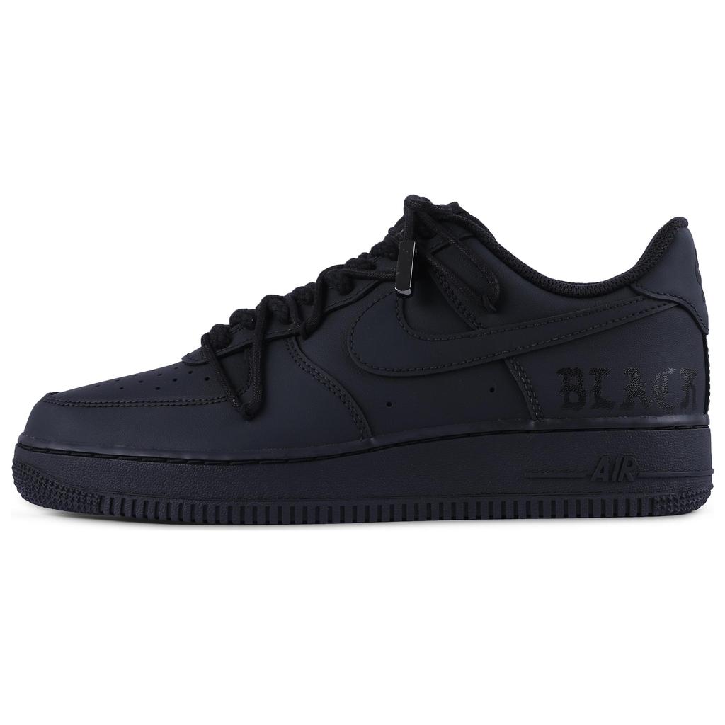 Nike Air Force 1 Abrasion Resistant Balance Low top Skateboard Shoes Unisex Pure Black CW2288-001(Team55-)