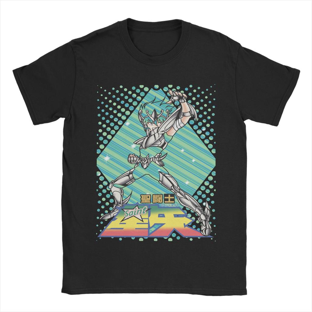 Knights Of The Zodiac Unisex Unisex T Shirts Anime Vintage Tee Shirt Short Sleeve Crewneck Tshirt Cotton Graphic Clothes