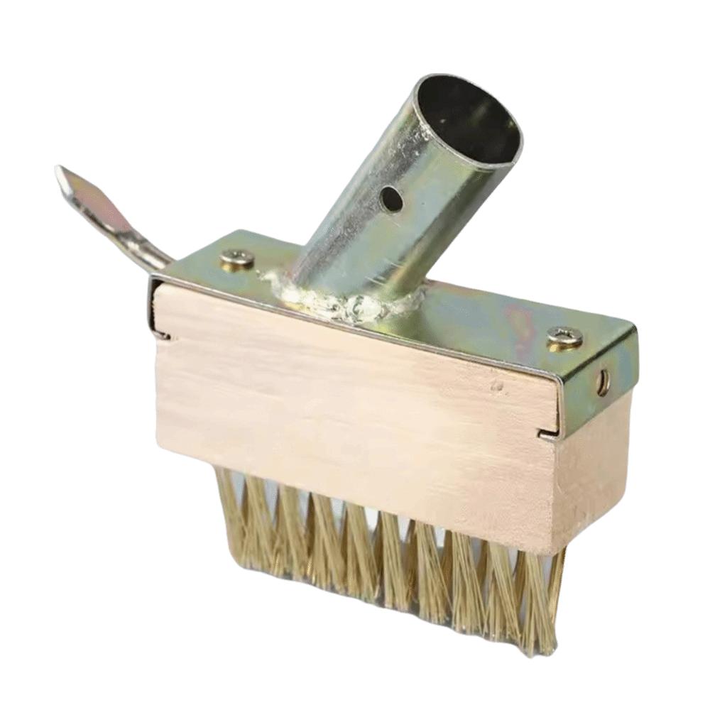 Steel Wire Bristles Weed Remover Long Handle Scratch Brush Steel Brush Weeding Brush Weed Removal B