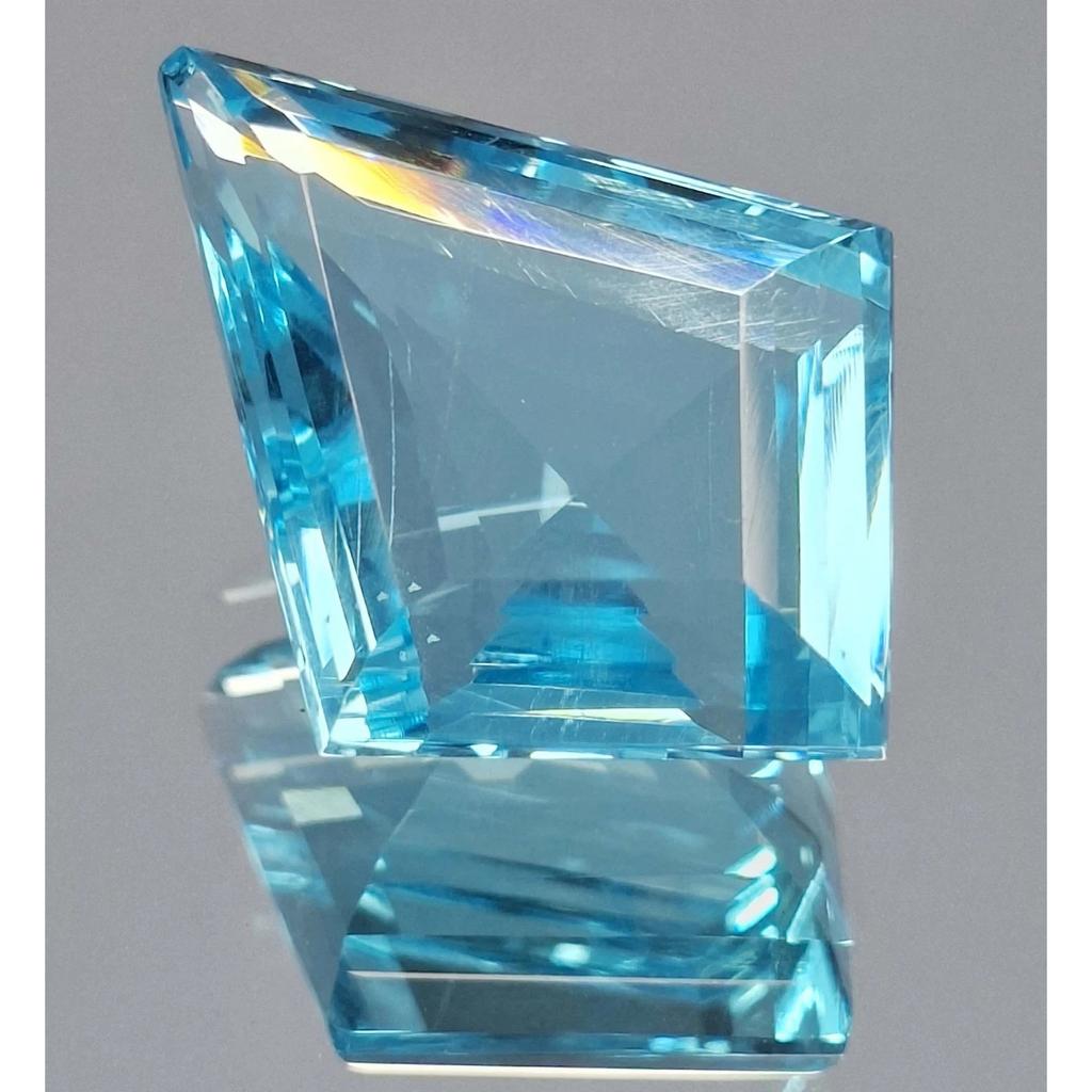 Natural Sky Blue Topaz Fancy Cut 46-48 Ct Stunning Certified Loose Gemstone