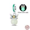 925 Silver Classic Purple Retro Heart Shape Lotus Angel Pattern Charms Beads Fit Necklace Bracelets Pendant DIY Jewelry