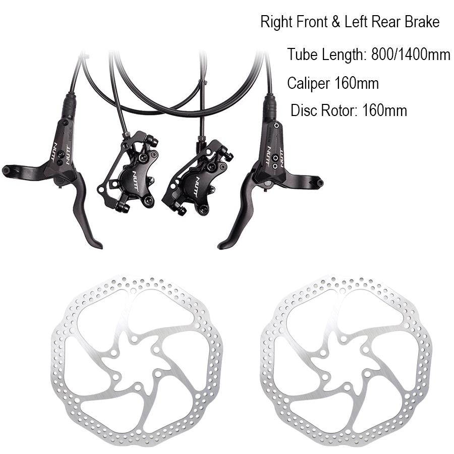 NUTT MTB Bike Freno a disco idraulico 800/1400mm Bike Pressione olio Freno Morsetto per bicicletta Mountain Bike Pinza Parti Set di aggiornamento